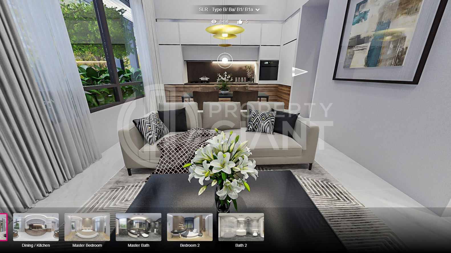 3D Virtual Tour of Sloane Residences 2 Bedroom Unit, Type B/Ba/B1/B1a