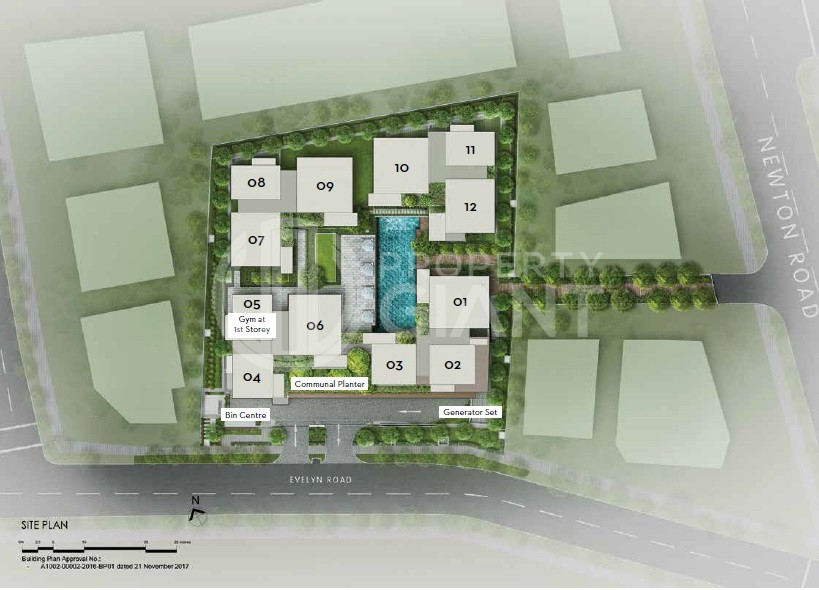 10 Evelyn Site Plan 