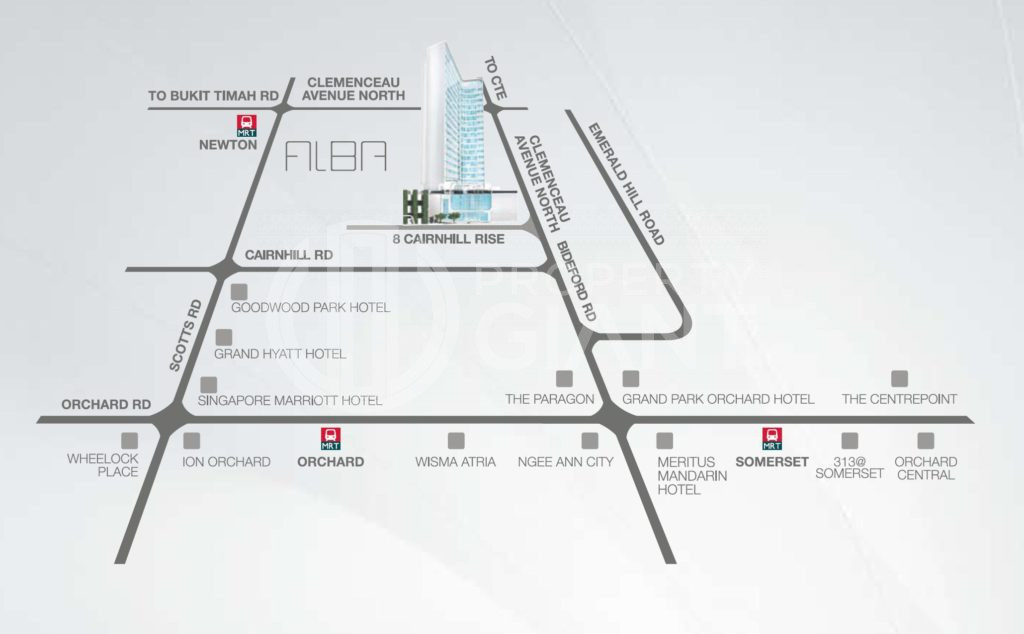 Alba Location Map