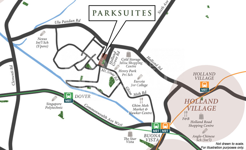 Parksuites Location Map