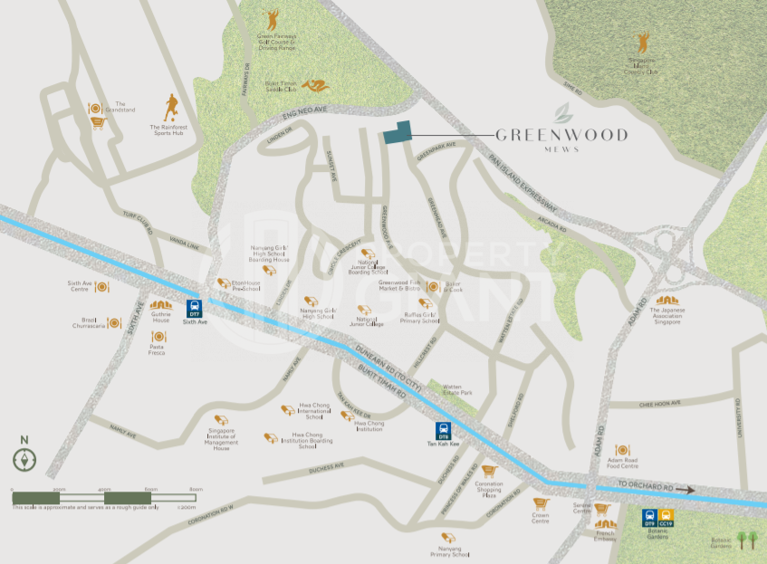 Greenwood Mews Location Map