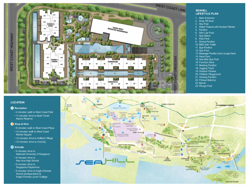 Site Plan Location Map SeaHill